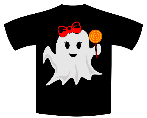 100% Lollipop ghost tee